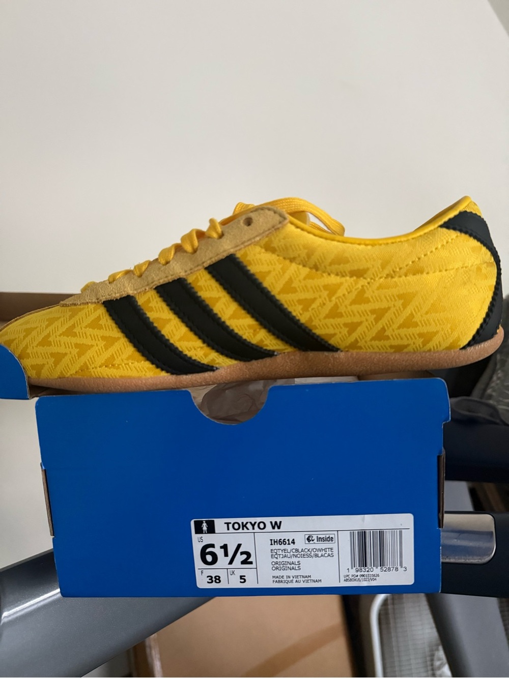 adidas Yellow and Black Women’s Athletic Sneaker